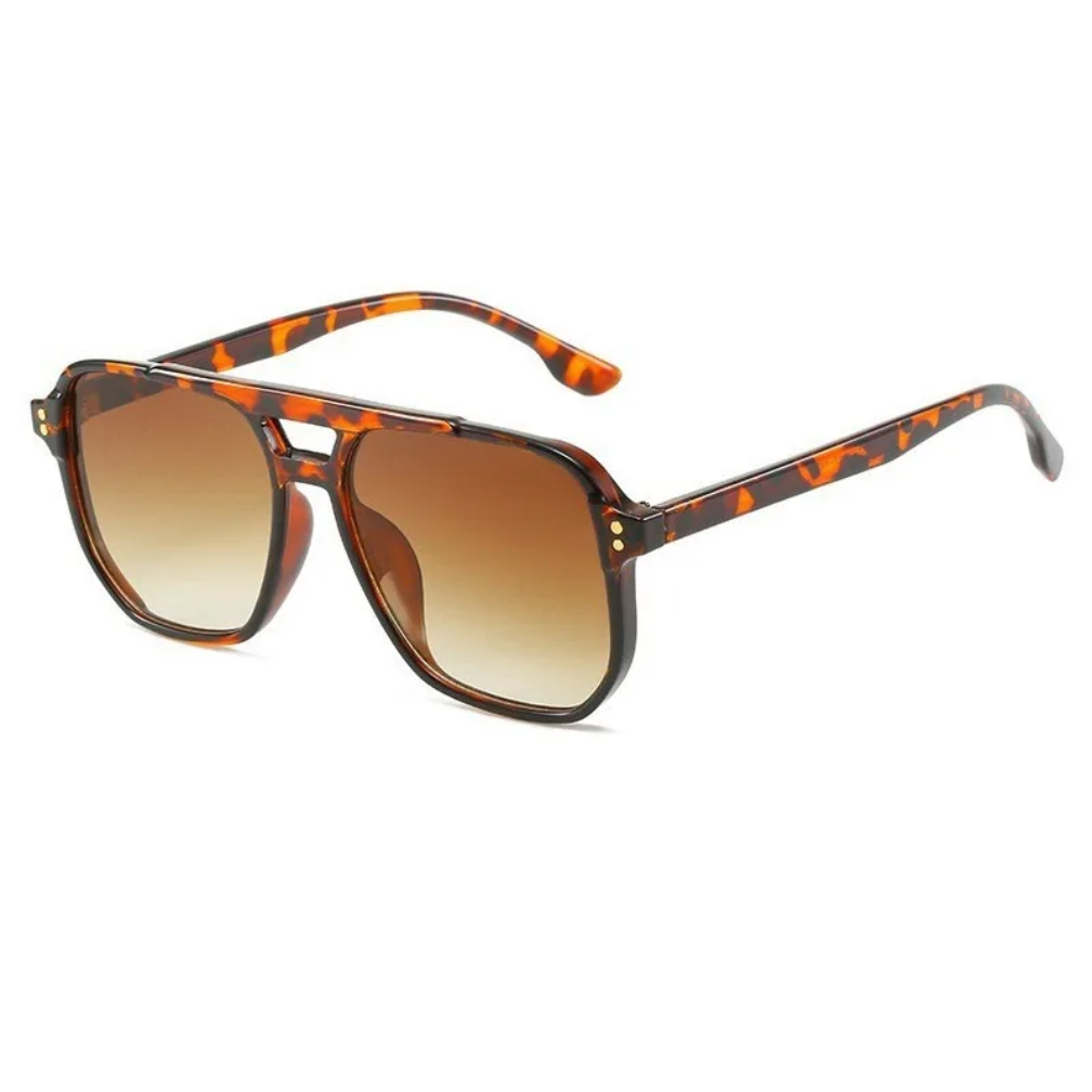 2026 Retro Popular Sunglasses PC Frame Double Bridge Unisex Sunglasses UV400