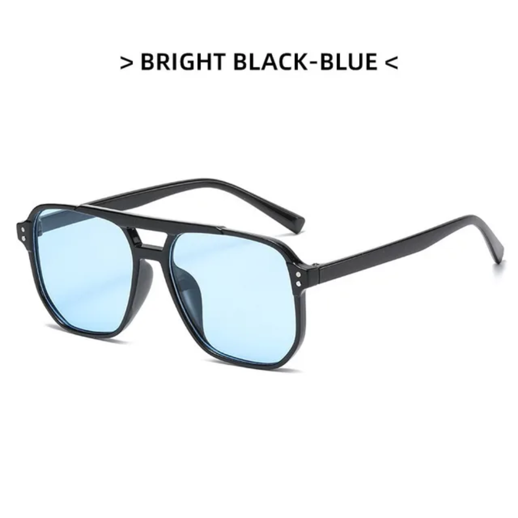 2026 Retro Popular Sunglasses PC Frame Double Bridge Unisex Sunglasses UV400