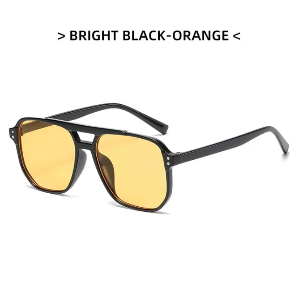 2026 Retro Popular Sunglasses PC Frame Double Bridge Unisex Sunglasses UV400