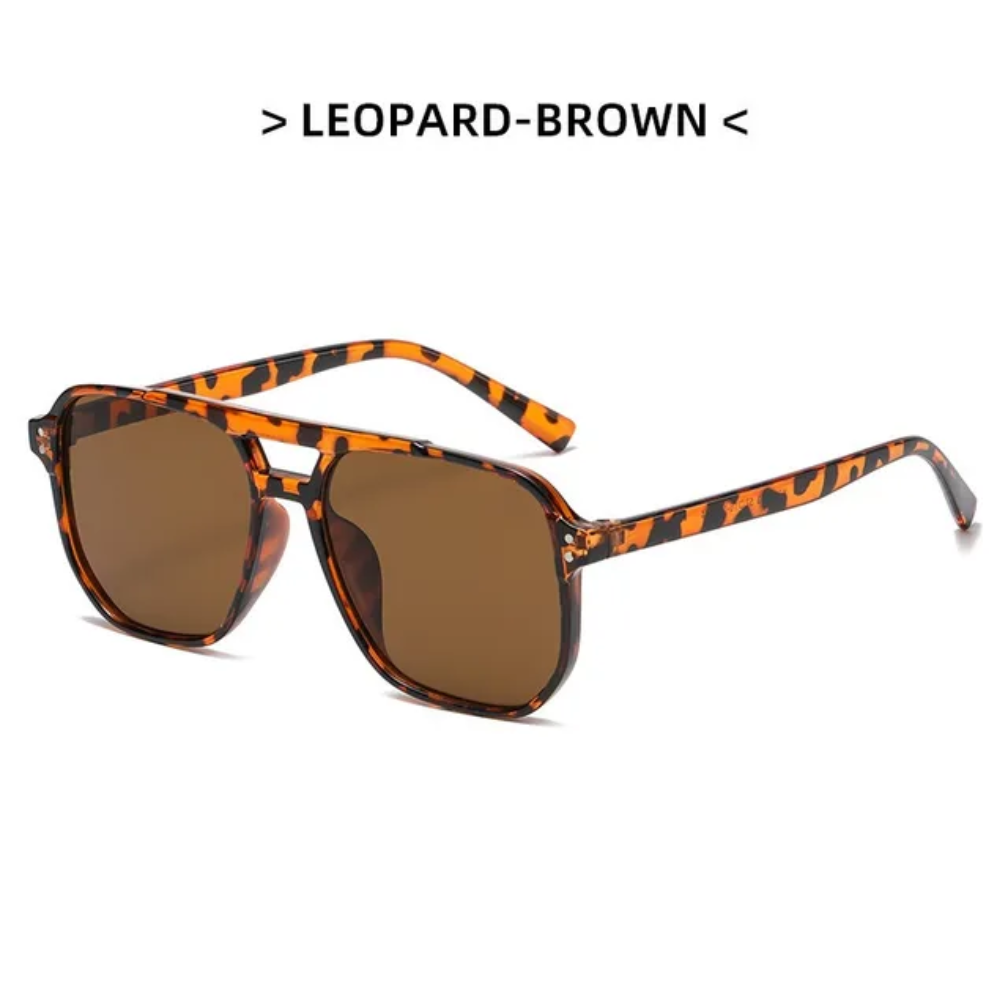 2026 Retro Popular Sunglasses PC Frame Double Bridge Unisex Sunglasses UV400