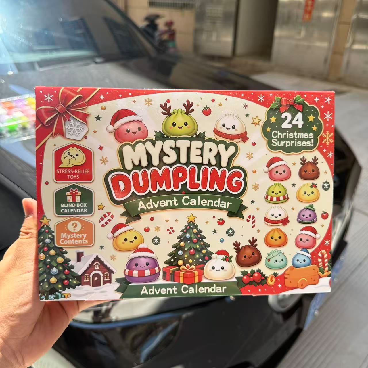 PRESALE Mystery Dumpling Advent Calendar 2026, 24 Days Christmas Countdown Blind